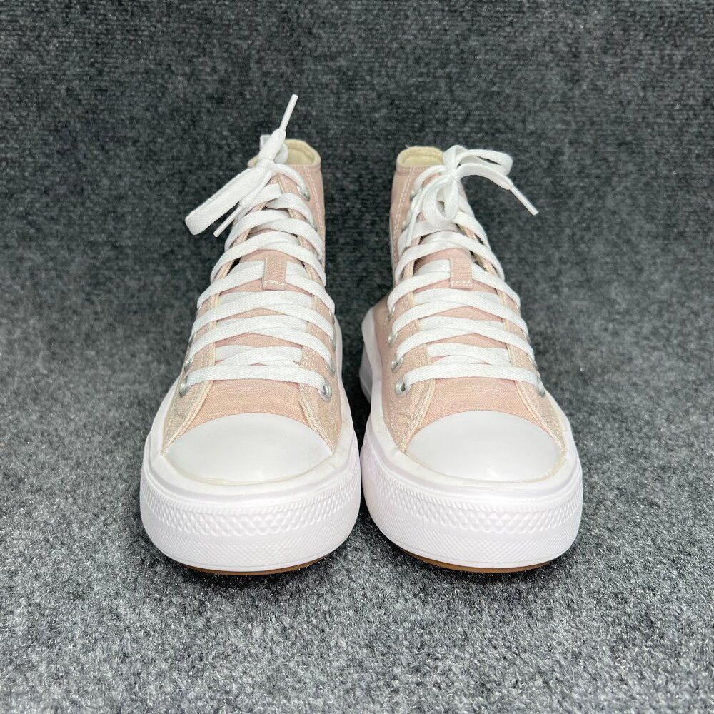 Converse Move Sneakers Women's 7.5 Light Pink Chuck Taylor All Star Hi Top Shoes - Picture 2 of 12